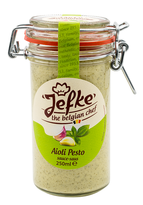 Jefke Aioli (Knoblauchsauce) mit Pesto