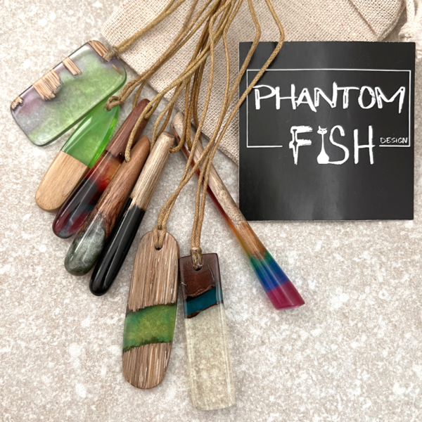 Phantom Fish Design Set Kette & Ohrhänger "Lawan"
